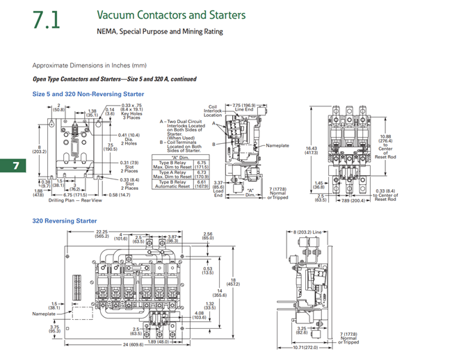 Cutler-Hammer VM320CJZ1 Mining Vacuum Contactor